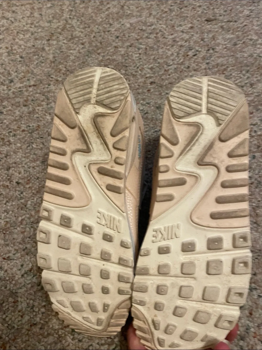 Nike Women's Sneakers in Cream, Tan & Teal Accent
